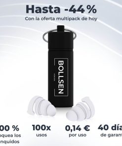 Ahorra hasta un 44 % con la protección auditiva BOLLSEN