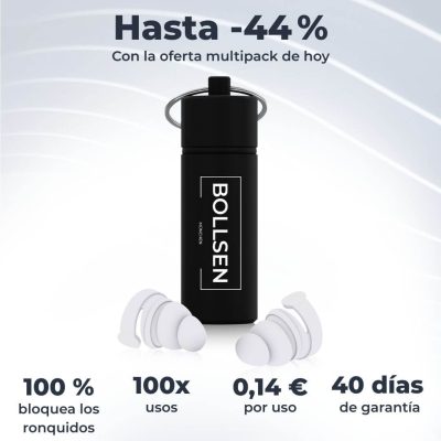 Ahorra hasta un 44 % con la protección auditiva BOLLSEN