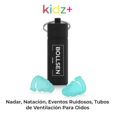 kidz+ AR KI TECH tapones niños - Nadar, Natación, Eventos Ruidosos, Tubos de Ventilación Para Oidos