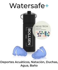 Bollsen Watersafe+ AR KI TECH tapones natacion nadar - Deportes Acuáticos, Natación, Duchas, Agua, Baño