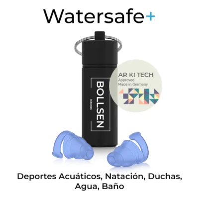 Bollsen Watersafe+ AR KI TECH tapones natacion nadar - Deportes Acuáticos, Natación, Duchas, Agua, Baño